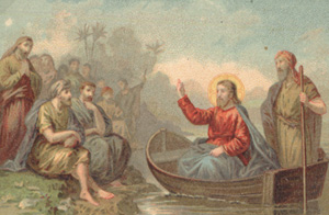 Risultato immagini per Gesù insegna sul mare"